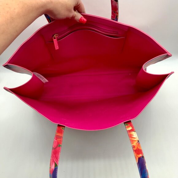 The Icon Tote Pink Floral Print Tote bag - Picture 10 of 10